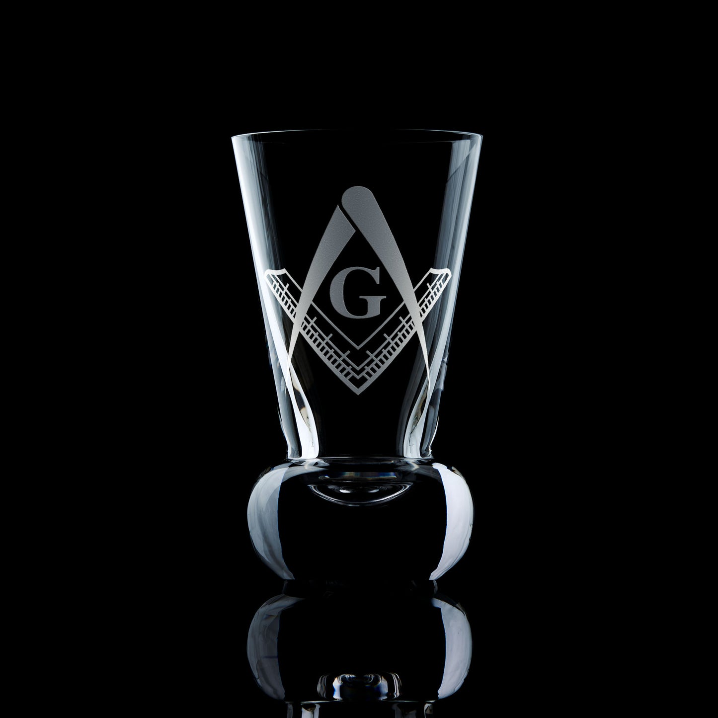 Masonic Square & Compass Firing Glass 3rd Degree