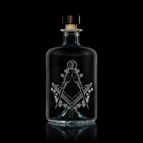 Masonic Square & Compass Drinks Decanter, National Symbols of Ireland