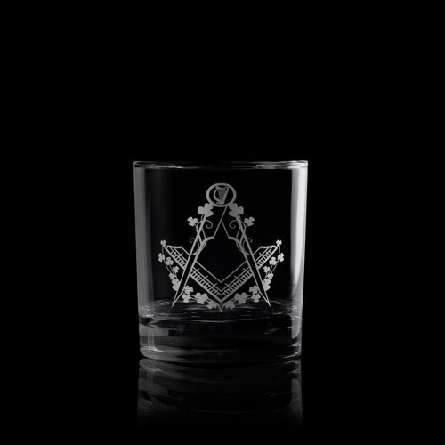 Masonic Square & Compass Whiskey Glass, National Symbols of Ireland