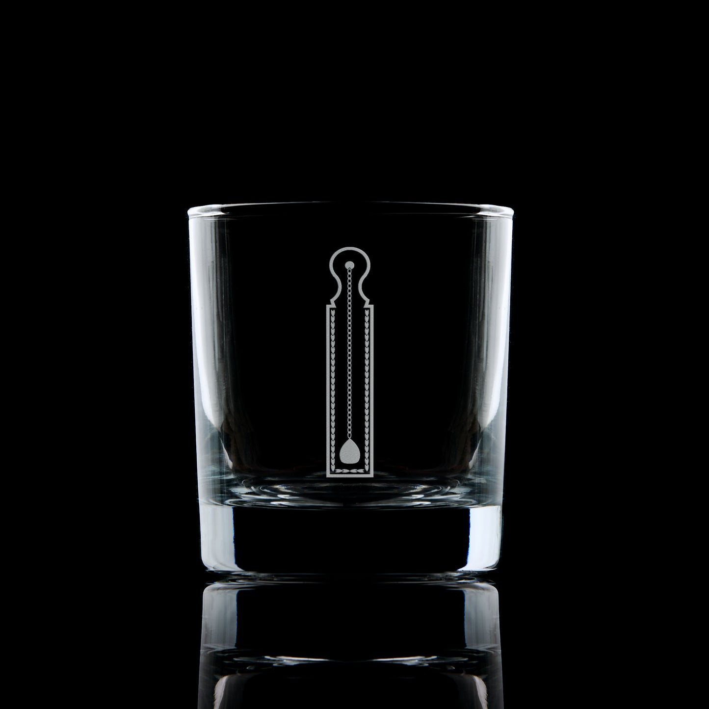 unior Warden collar jewel engraved whisky glass – Masonic giftware