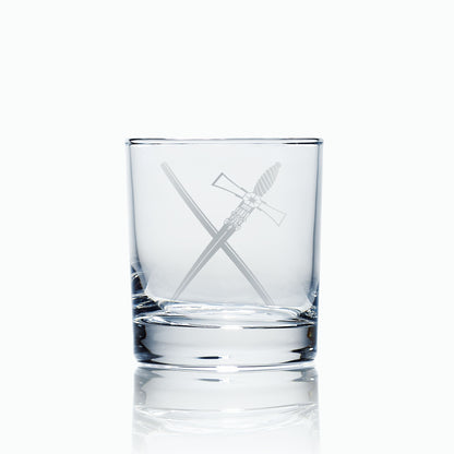 Scottish Masonic whisky glass featuring Marshall jewel engraving – boxed and tissue wrapped