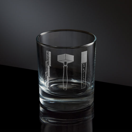 Masonic 1st Degree Working Tools Whisky Glass