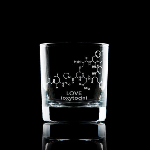 Oxytocin, The Love Molecule Whisky Glass