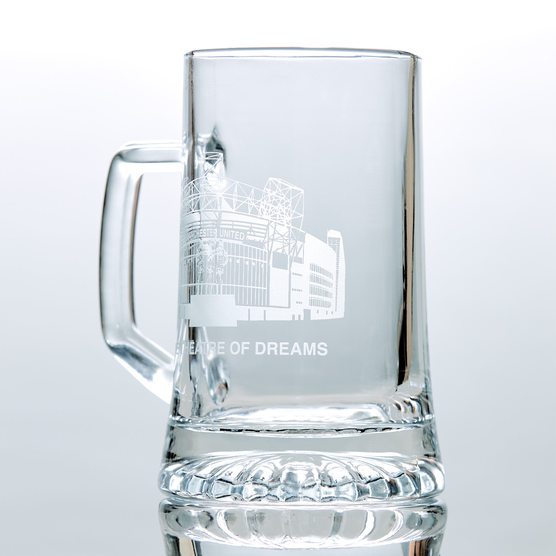 personalised MUFC tankard Old Trafford stadium 