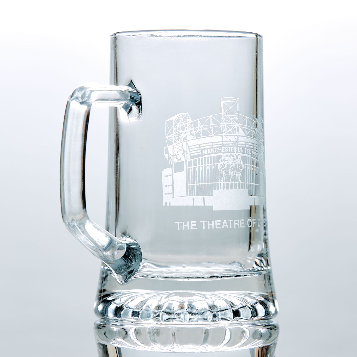 personalised MUFC tankard Old Trafford stadium 