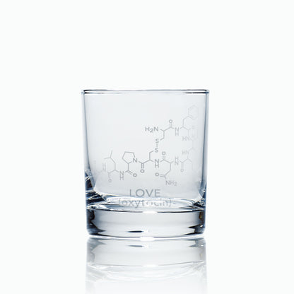 oxytocin whisky glass engraved molocules