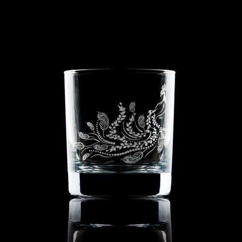 Peacock Whisky Glass