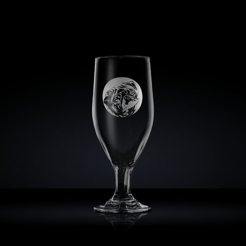 Personalised Pug Beer Glass