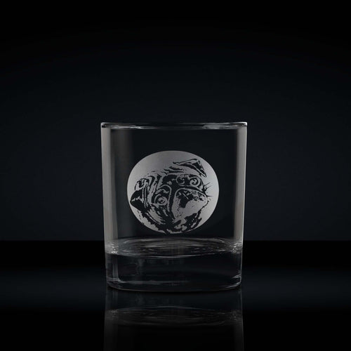 Personalised Pug Whisky Glass