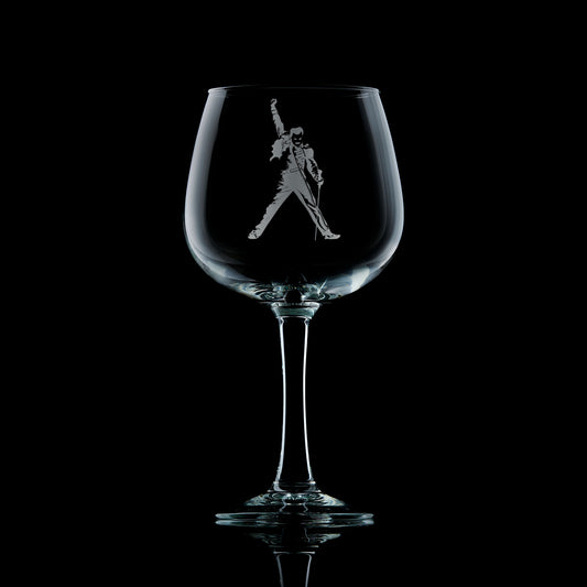 Queen, freddie mercury gin glass