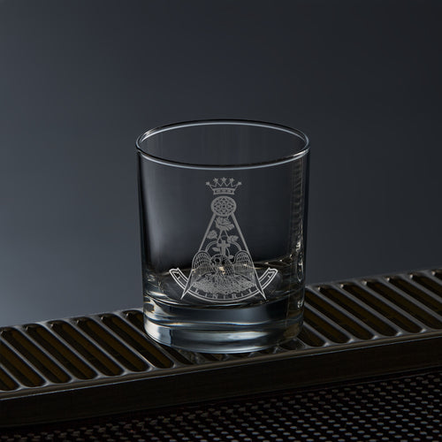 Masonic Rose Croix Whisky Glass