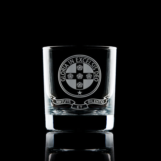 masonic royal orderr of scotland engraved whisky glass