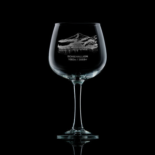 Personalised Schiehallion Mountain Gin Glass