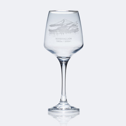 Personalised Schiehallion Mountain Wine Glass