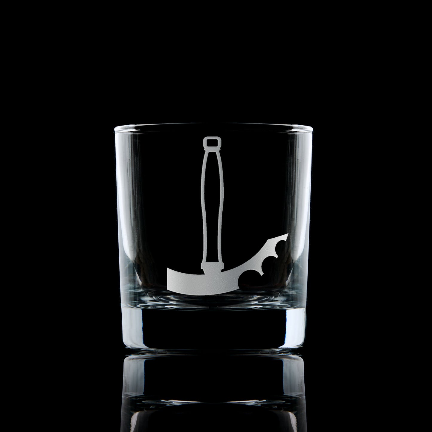 masonic whisky glass engraved with a scottish freemansory jeweller collar jewel