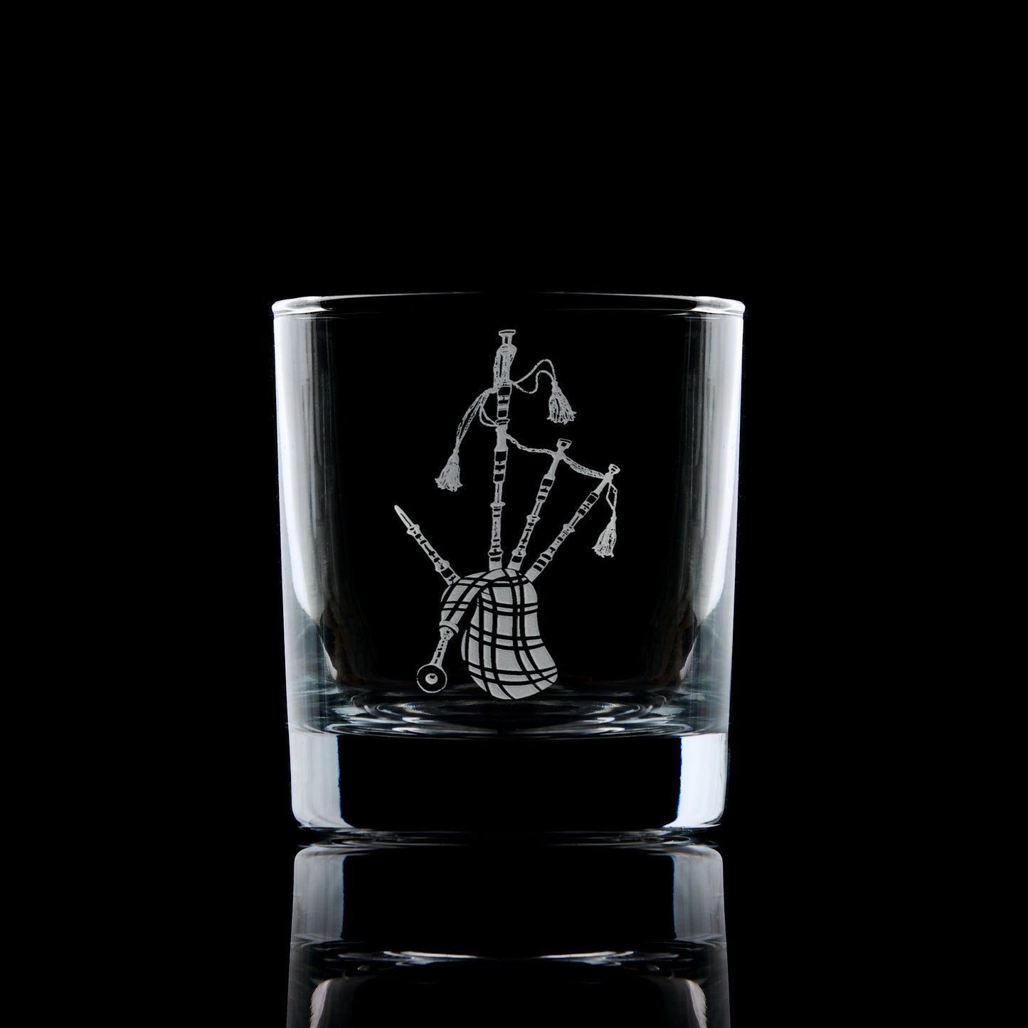 Piper Masonic whisky glass – Scottish Constitution collar jewel engraving