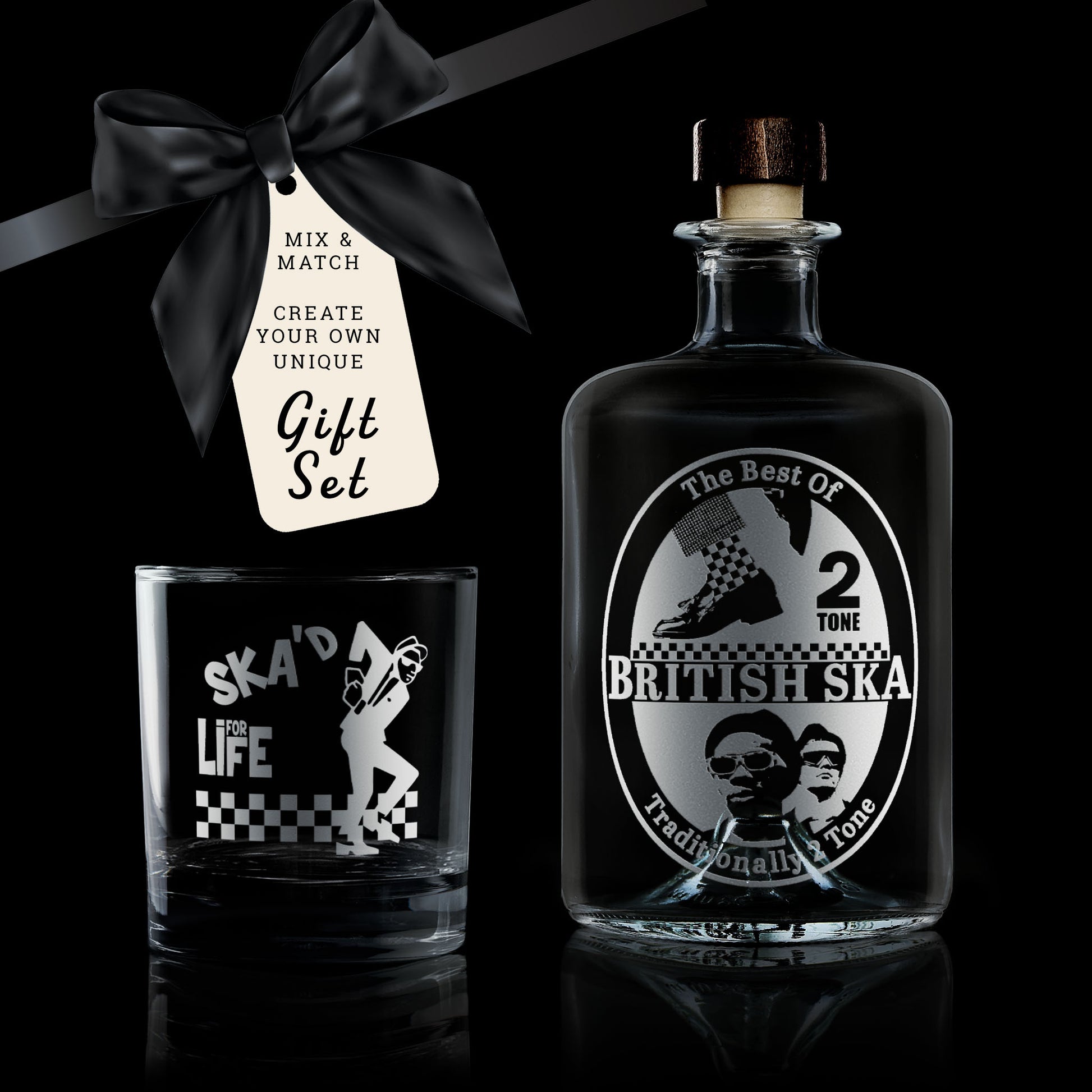 British Ska Engraved Whisky Decanter Gift Set