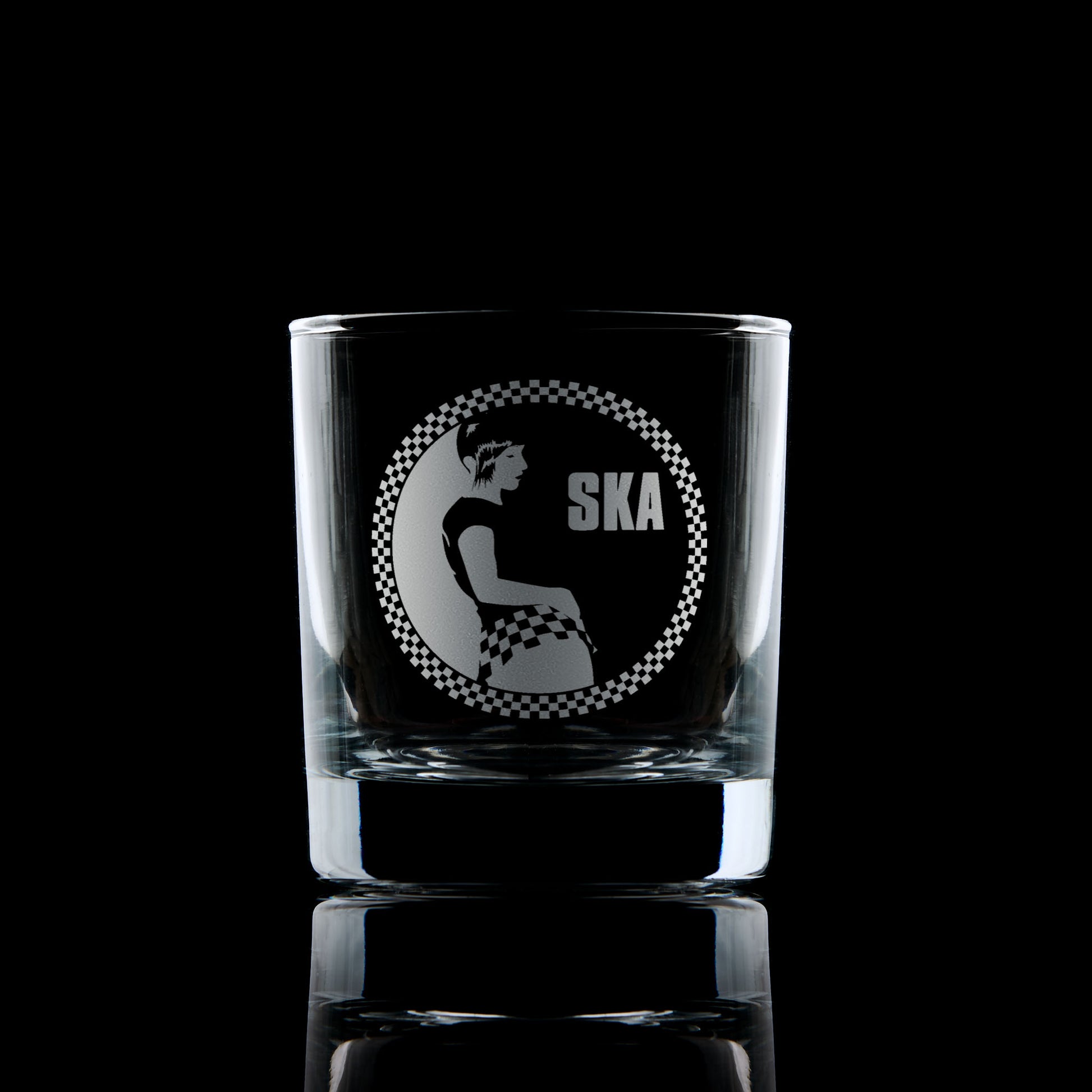 ska rude girl engraved whisky glass