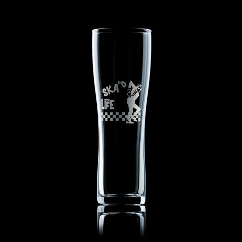 Ska Man Engraved Pint Glass