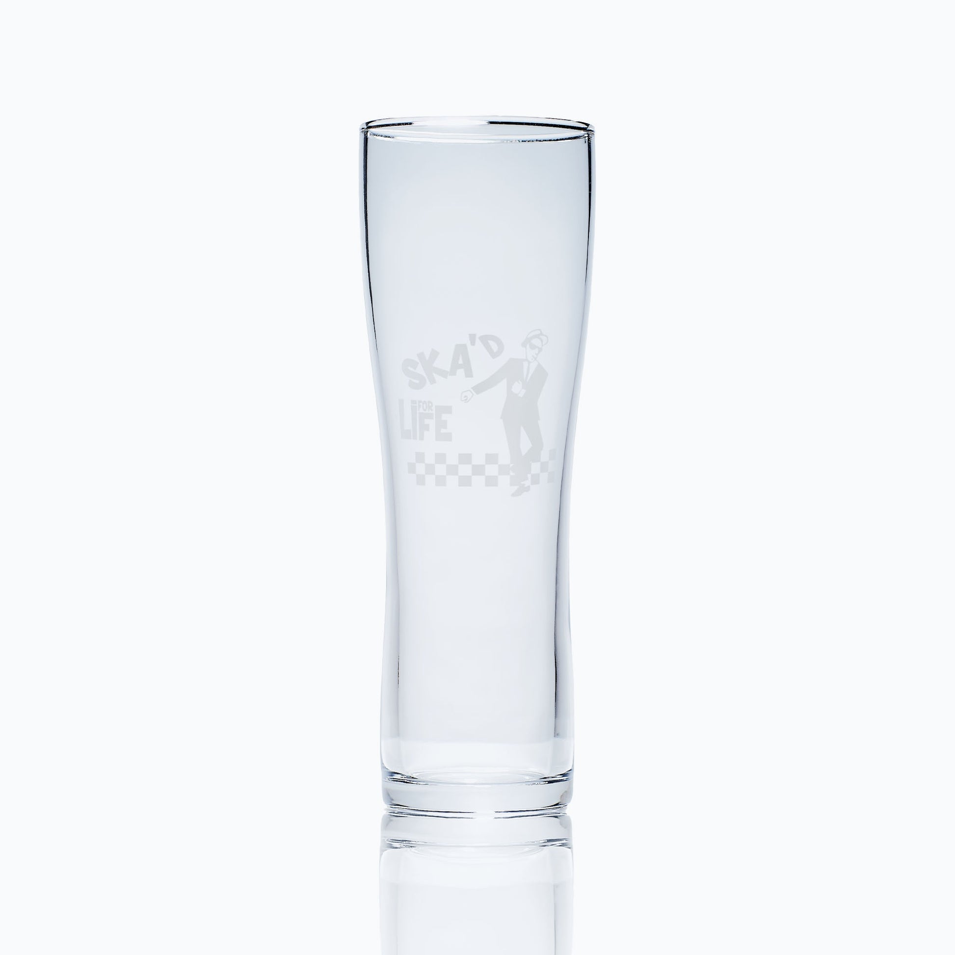 Walt jabsco ska man engraved pint glass 