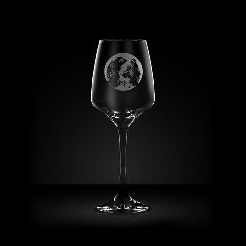 Personalised English Springer Spaniel Wine Glass