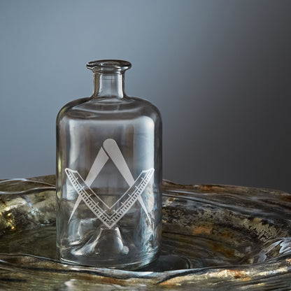 Masonic Entered Apprentice Square & Compass Whisky Decanter