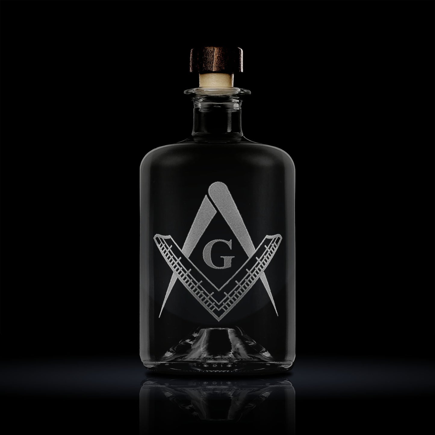 Masonic Entered Apprentice Square & Compass Whisky Decanter