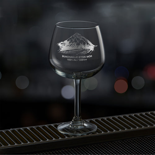 Personalised Buachaille Etive Mòr Mountain Gin Glass