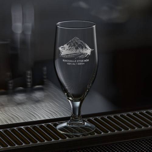 Personalised Buachaille Etive Mòr Mountain Beer Glass