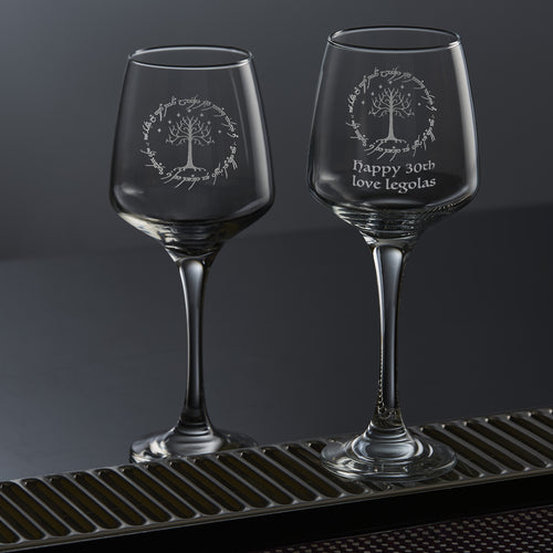 LOTR Tree of Gondor Wine Glass