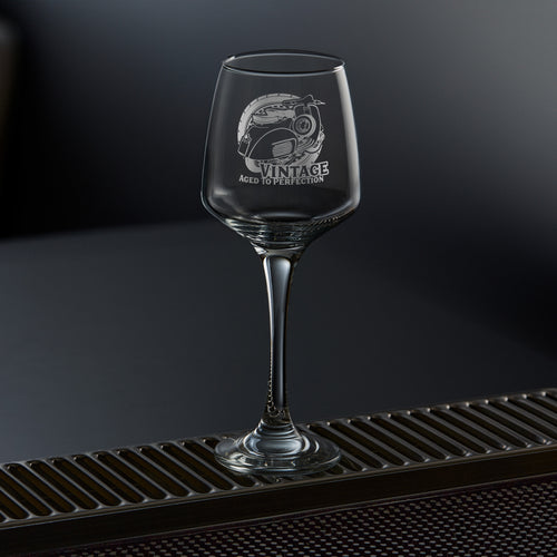 Personalised Vespa GL Scooter Wine Glass