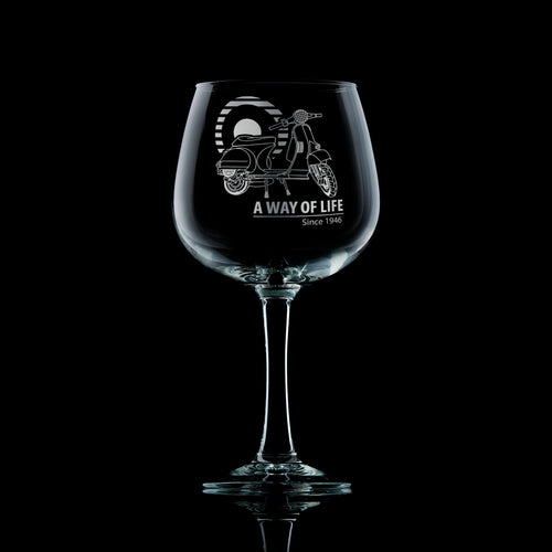 Vespa T5 Scooter Gin Glass