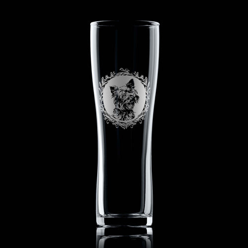 Yorkshire Terrier Engraved Pint Glass