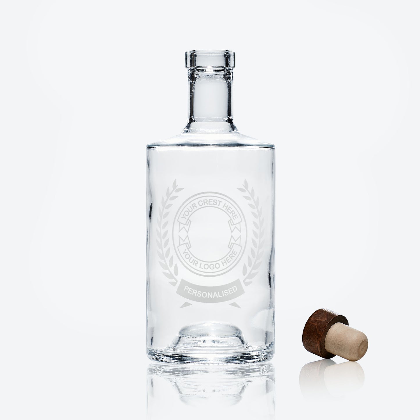 custom engraved glass bottle