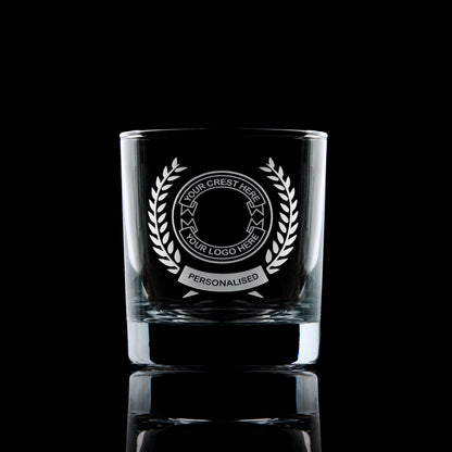 custon engraved whisky glass engraved with your logo