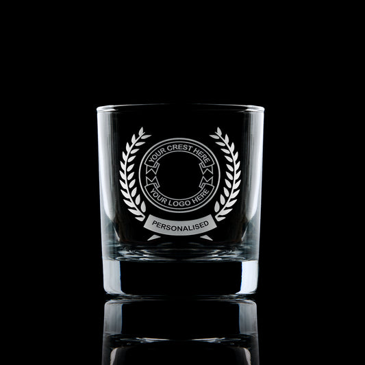 custon engraved whisky glass engraved with your logo